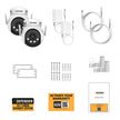 Defender AI POWERED 4K Everwatch PTZ 360 Degree Wi-Fi Outdoor Plug-in Power Security Camera, 2-pack