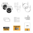 Defender AI POWERED 4K Everwatch PTZ 360 Degree Wi-Fi Outdoor Plug-in Power Security Camera, 2-pack