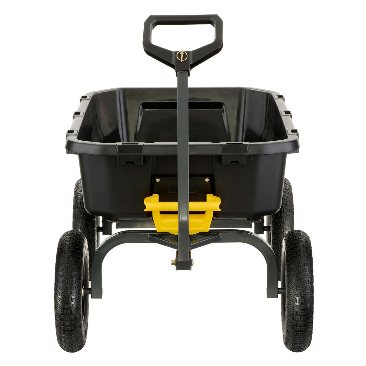 Gorilla 9 Cu. Ft. Heavy Duty Poly Dump Cart with Flat Free Tires