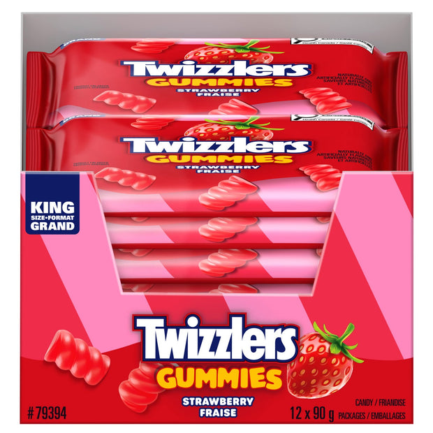 Twizzlers Gummies Strawberry Candies, 12 × 90 g
