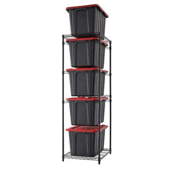 TRINITY 5-Tier Storage Bin Rack