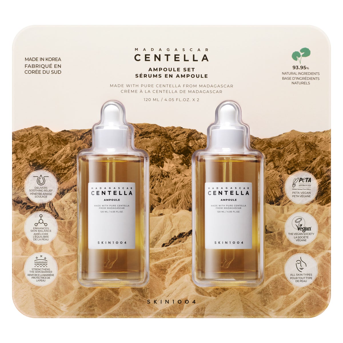 Skin1004 Madagascar Centella Ampoule, 2 x 120 mL