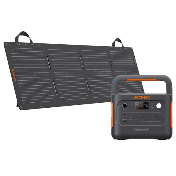 Jackery Explorer 1000 Power Station + SolarSaga 100W mini