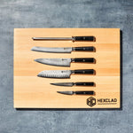 Hexclad Master Series Japanese Damascus Steel Knife Set, 7-piece