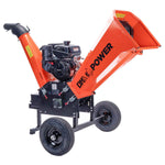 DK2 POWER 6-Inch 14 HP 429 cc Cyclonic Drum Chipper Shredder with Heavy-Duty Outdoor Power Equipment Cover (Large)