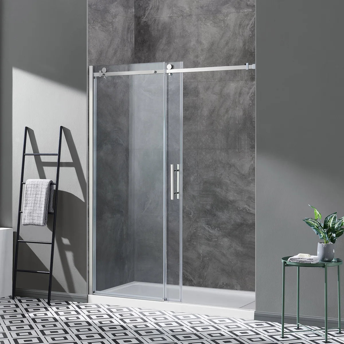 OVE Decors Kelsey 60 in. Sliding Glass Shower Door with Hardware