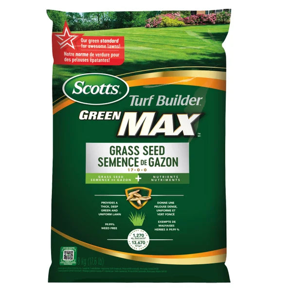 Scotts Turf Builder Green Max Grass Seed Mix 8kg