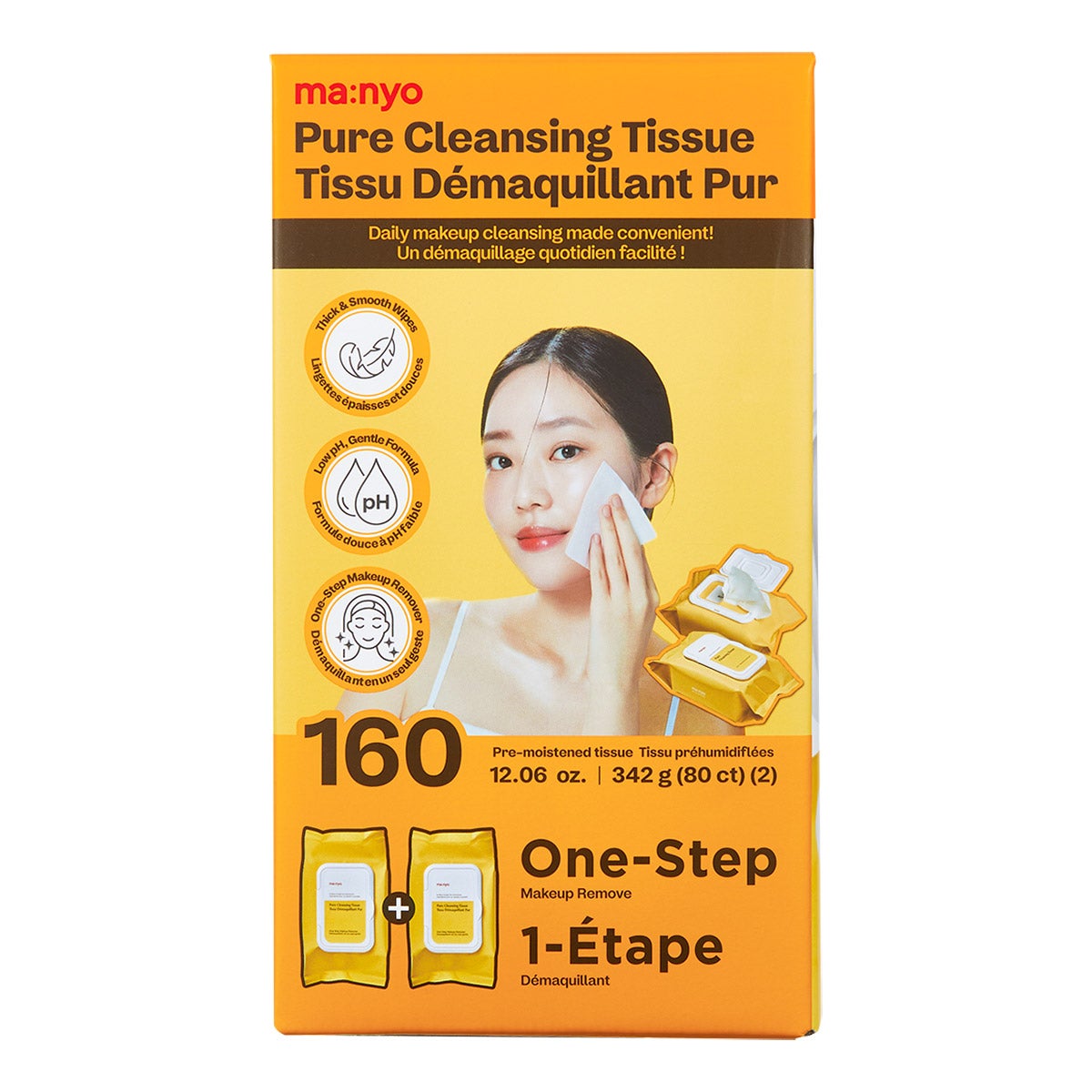Ma: nyo Pure Cleansing Tissues, 2 x 80