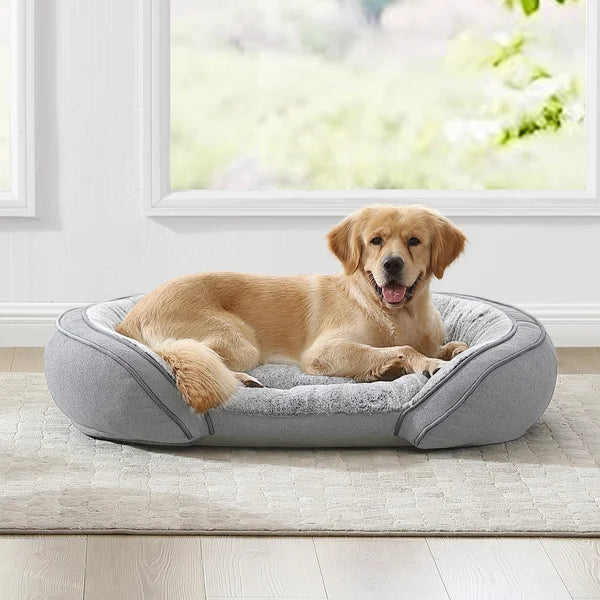 Cuddler Pet Bed 41 in.x 31 in.,  Deja Silver