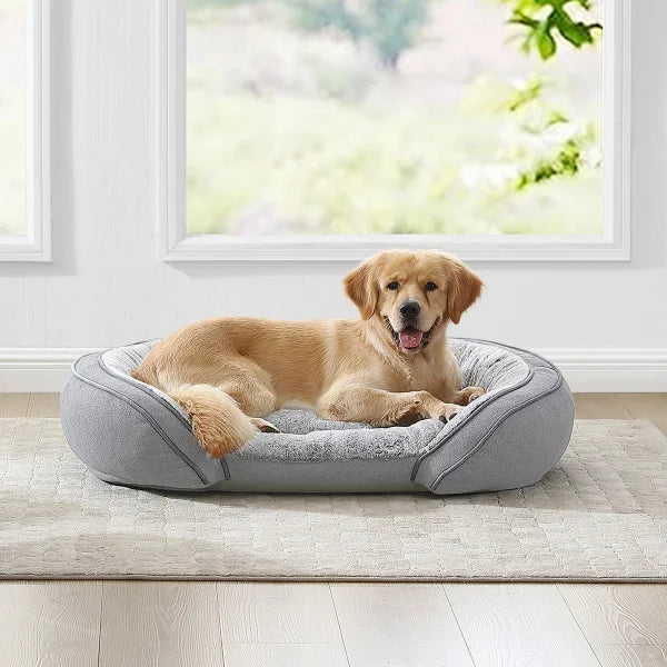 Cuddler Pet Bed 41 in.x 31 in.,  Deja Silver