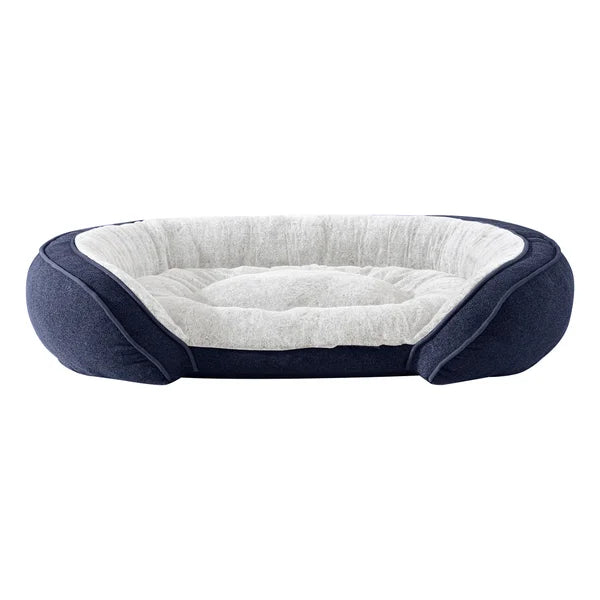 Cuddler Pet Bed 41 in.x 31 in.,  Deja Dark Blue