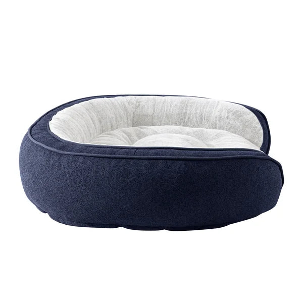 Cuddler Pet Bed 41 in.x 31 in.,  Deja Dark Blue