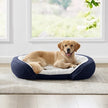 Cuddler Pet Bed 41 in.x 31 in.,  Deja Dark Blue