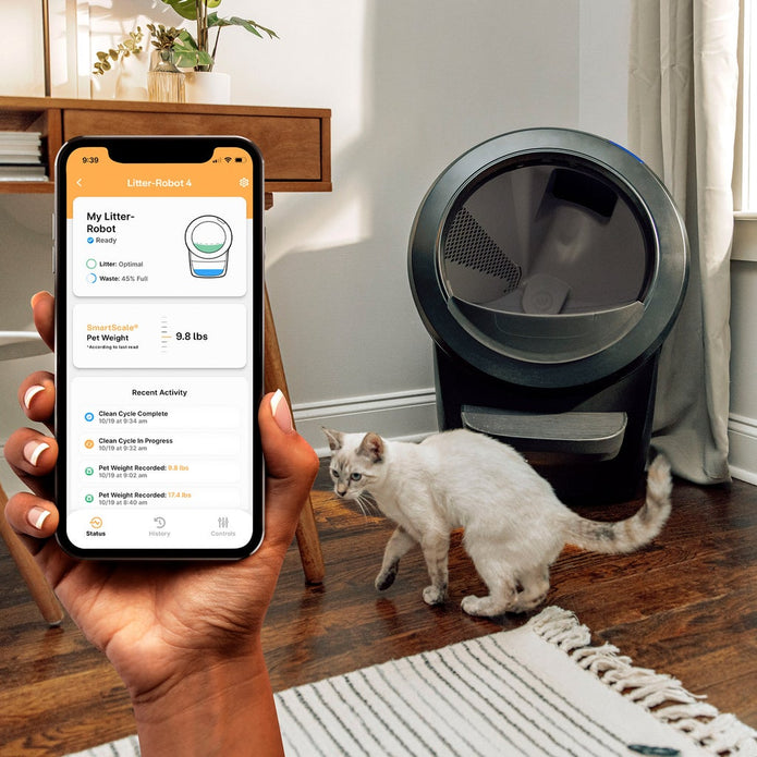 Litter-Robot 4 Self Cleaning Electric Cat Litter Box Exclusive Bundle, Black