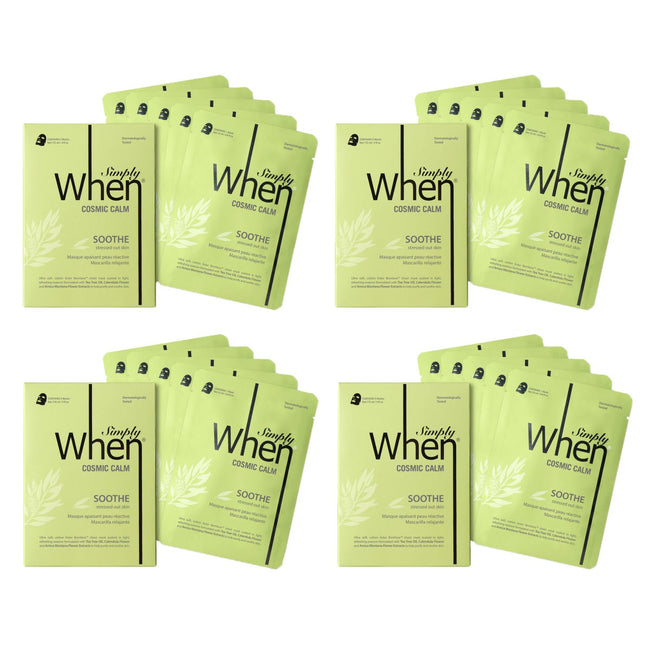 Simply When Cosmic Calm Soothe Sheet Masks, 20-pack