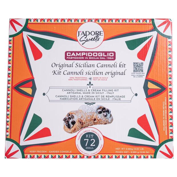 Original Sicilian Small Cannoli Kit, 72-count