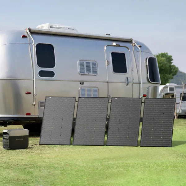 EcoFlow Bifacial Modular Solar Panel, 4 x 125W Modular Solar Panels (500W total)