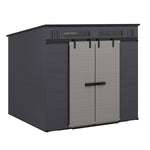Suncast Modernist 8 ft. x 7 ft. Dual Barn Door Storage Shed