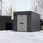 Suncast Modernist 8 ft. x 7 ft. Dual Barn Door Storage Shed