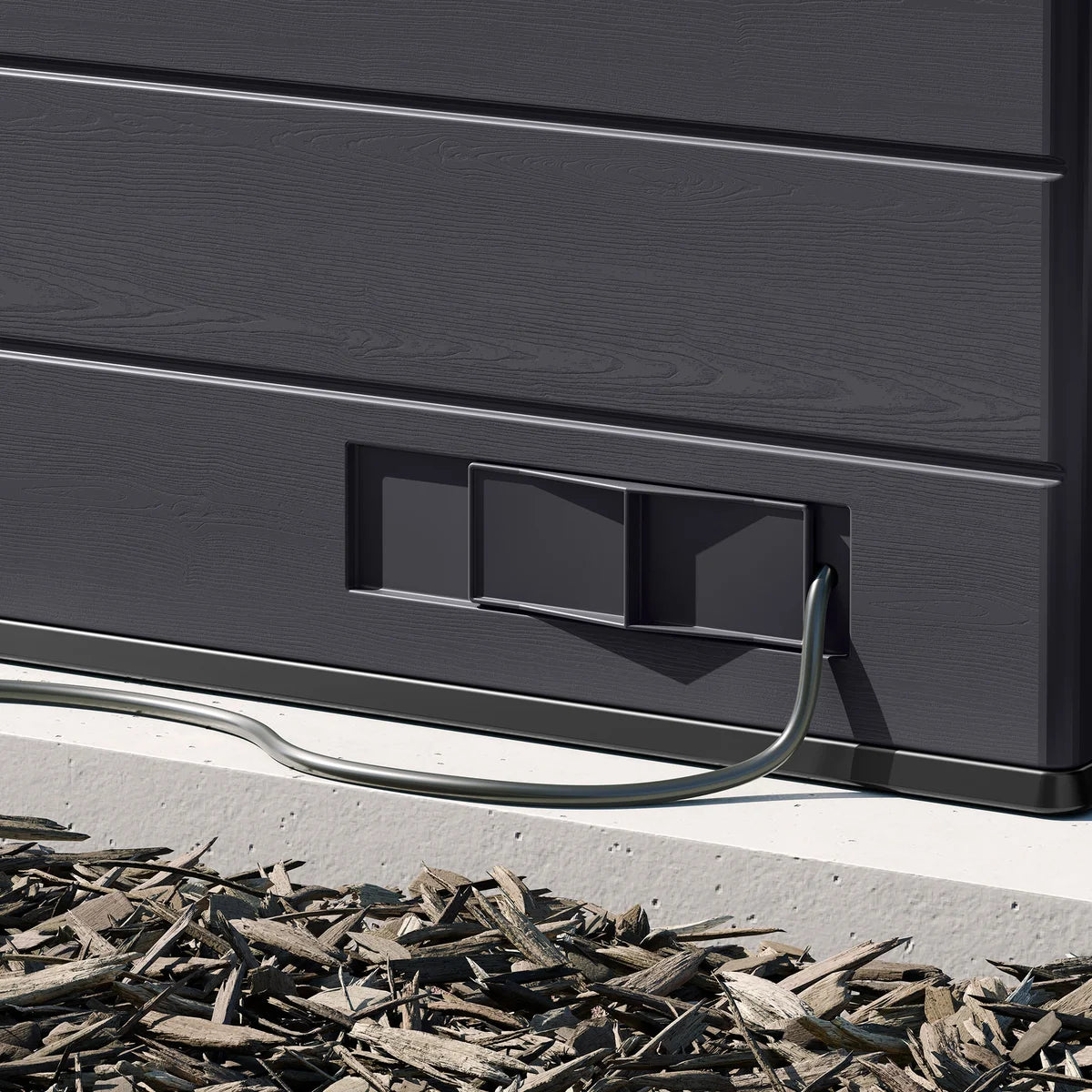 Suncast Modernist 8 ft. x 7 ft. Dual Barn Door Storage Shed