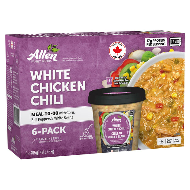 Allen Family Foods White Chicken Chili, 6 × 405 g