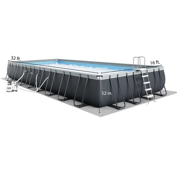 Intex 32 ft. x 16 ft. Ultra XTR Pool Set with Sand Filter Pump