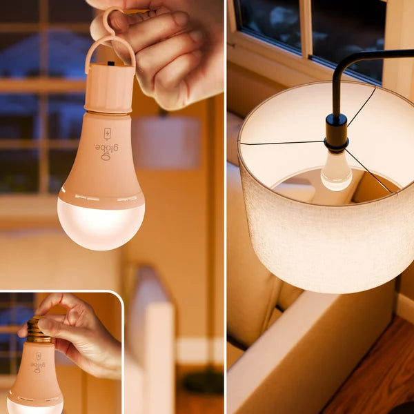 Global Electric LED Battery Backup Power Outage Bulb, 6 Pack