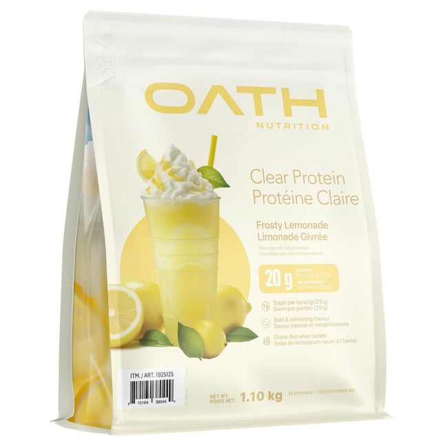 Oath Nutrition Clear Protein, Frosty Lemonade, 1.10 kg