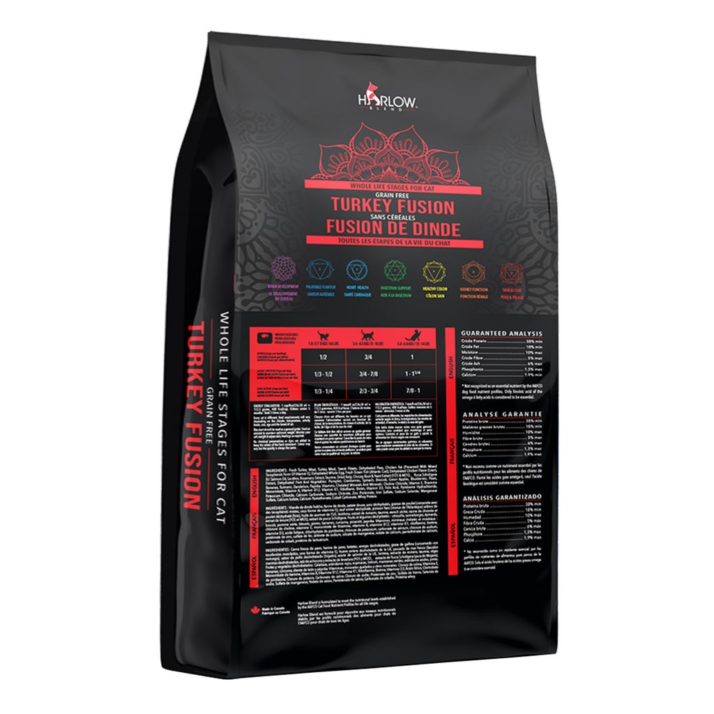 Harlow Blend Turkey Fusion Grain Free All Life Stages Cat Formula, 2 × 5.44 kg (12 lb)
