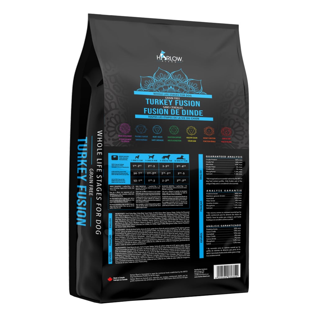 Harlow Blend Turkey Fusion Grain-Free All Life Stages Dog Formula, 9.07kg (20lb)