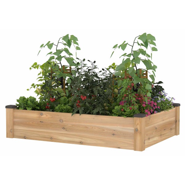 CedarCraft Cedar Raised Garden Bed 33 x 49 x 11"H