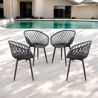 Patioflare Plus Collection Patio Dining Chairs 4-pack