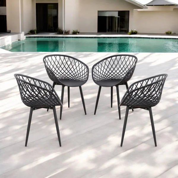 Patioflare Plus Collection Patio Dining Chairs 4-pack