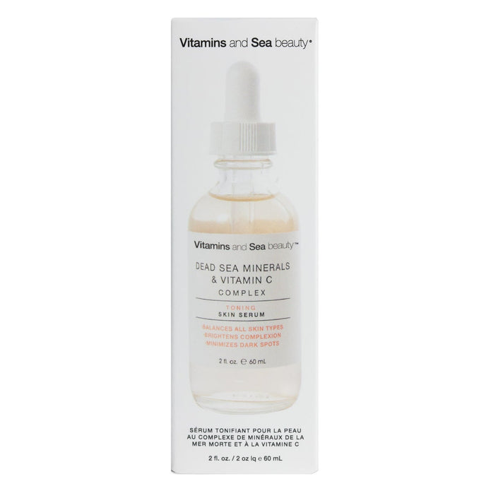 Vitamins and Sea Beauty Dead Sea Minerals and Vitamin C Toning Skin Serum, 2 x 60 mL