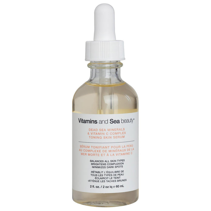 Vitamins and Sea Beauty Dead Sea Minerals and Vitamin C Toning Skin Serum, 2 x 60 mL