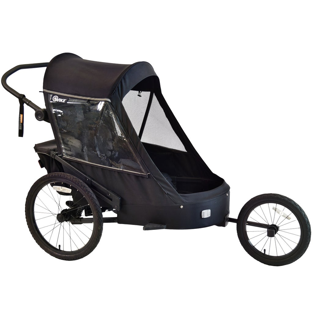 Wike Premium Suspension Bike Trailer - Includes Stroller and Jogger Kits