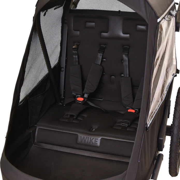 Wike Premium Suspension Bike Trailer - Includes Stroller and Jogger Kits