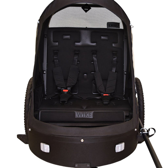 Wike Premium Suspension Bike Trailer - Includes Stroller and Jogger Kits
