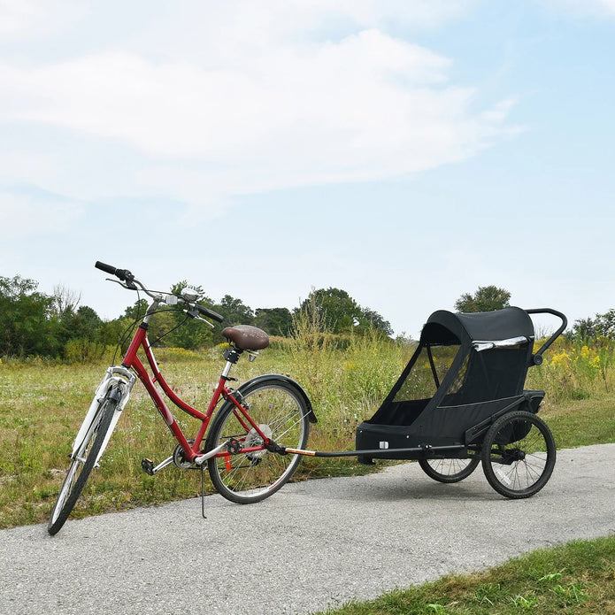 Wike Premium Suspension Bike Trailer - Includes Stroller and Jogger Kits