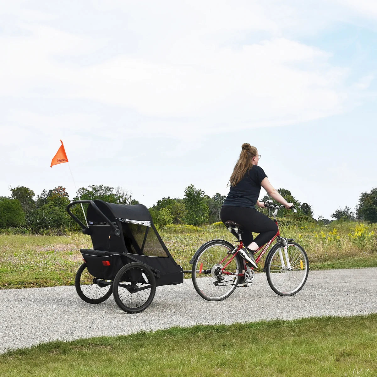 Wike Premium Suspension Bike Trailer - Includes Stroller and Jogger Kits