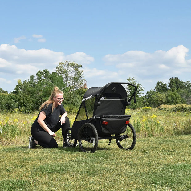 Wike Premium Suspension Bike Trailer - Includes Stroller and Jogger Kits