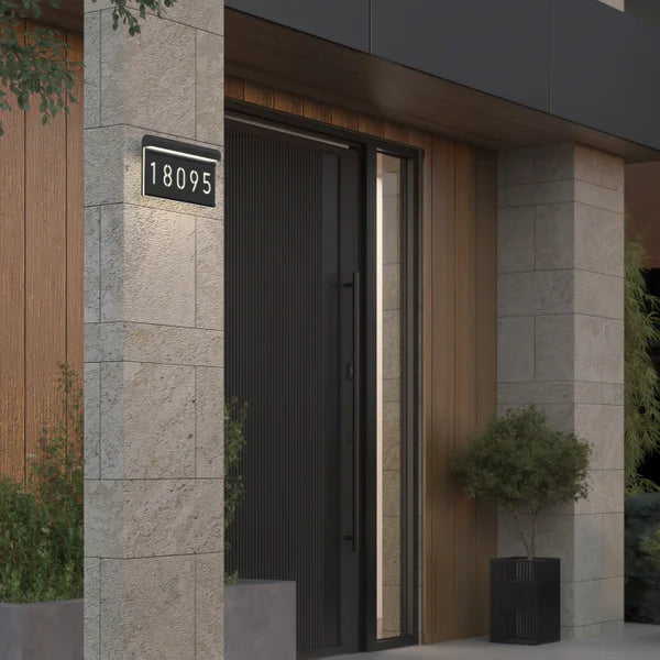 Artika Bowen Outdoor LED Address Light, Black