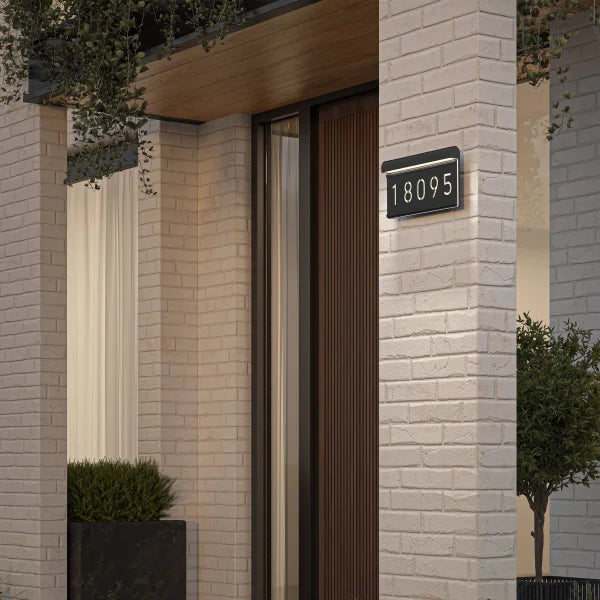 Artika Bowen Outdoor LED Address Light, Black