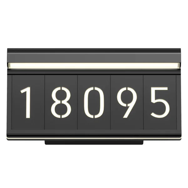 Artika Bowen Outdoor LED Address Light, Black