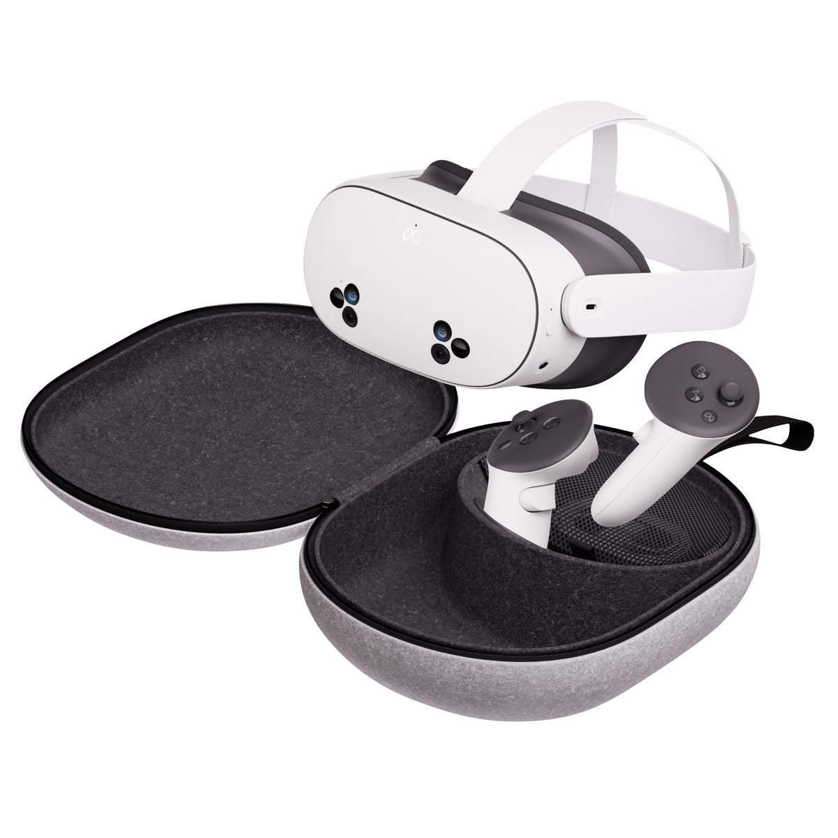 Meta Quest 3/3S Compact Carrying Case and Compact Charging Dock Bundle