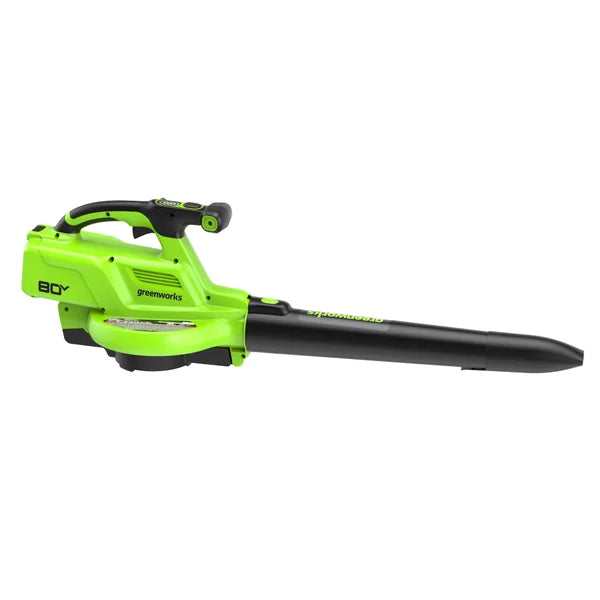 Greenworks 80V 3-in-1 520 CFM 240 MPH Blower Vacuum, 4.0Ah Battery and 2A Charger Included
