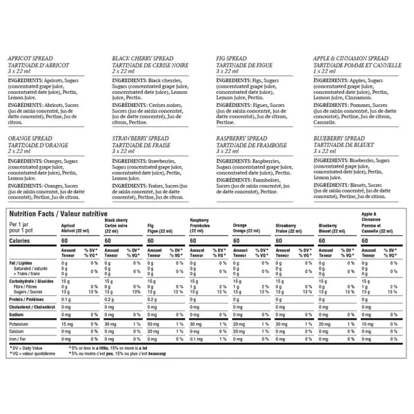 St Dalfour Fruit  Spread Set, 20 × 22 mL