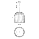 Light and Modern Bungalow 20 in. Pendant Light