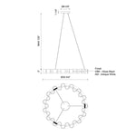 Light & Modern Genvieve 32 in. Chandelier
