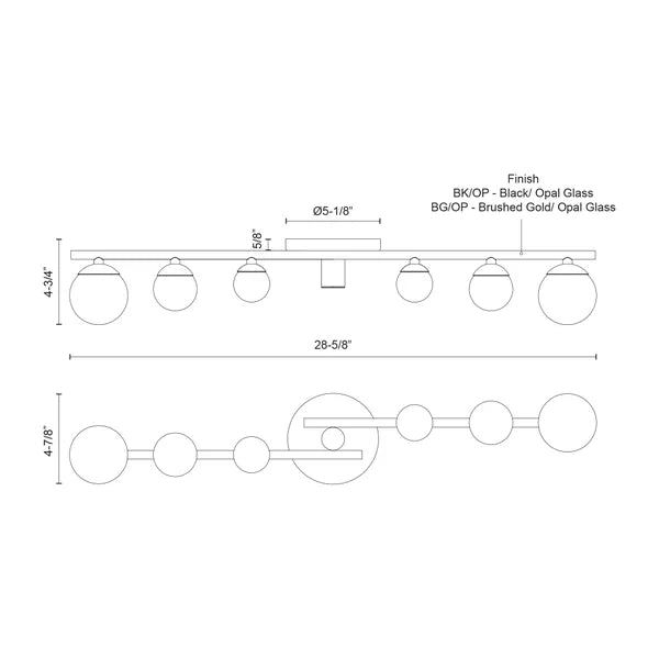 Light & Modern Perris 29 in. Vanity Light